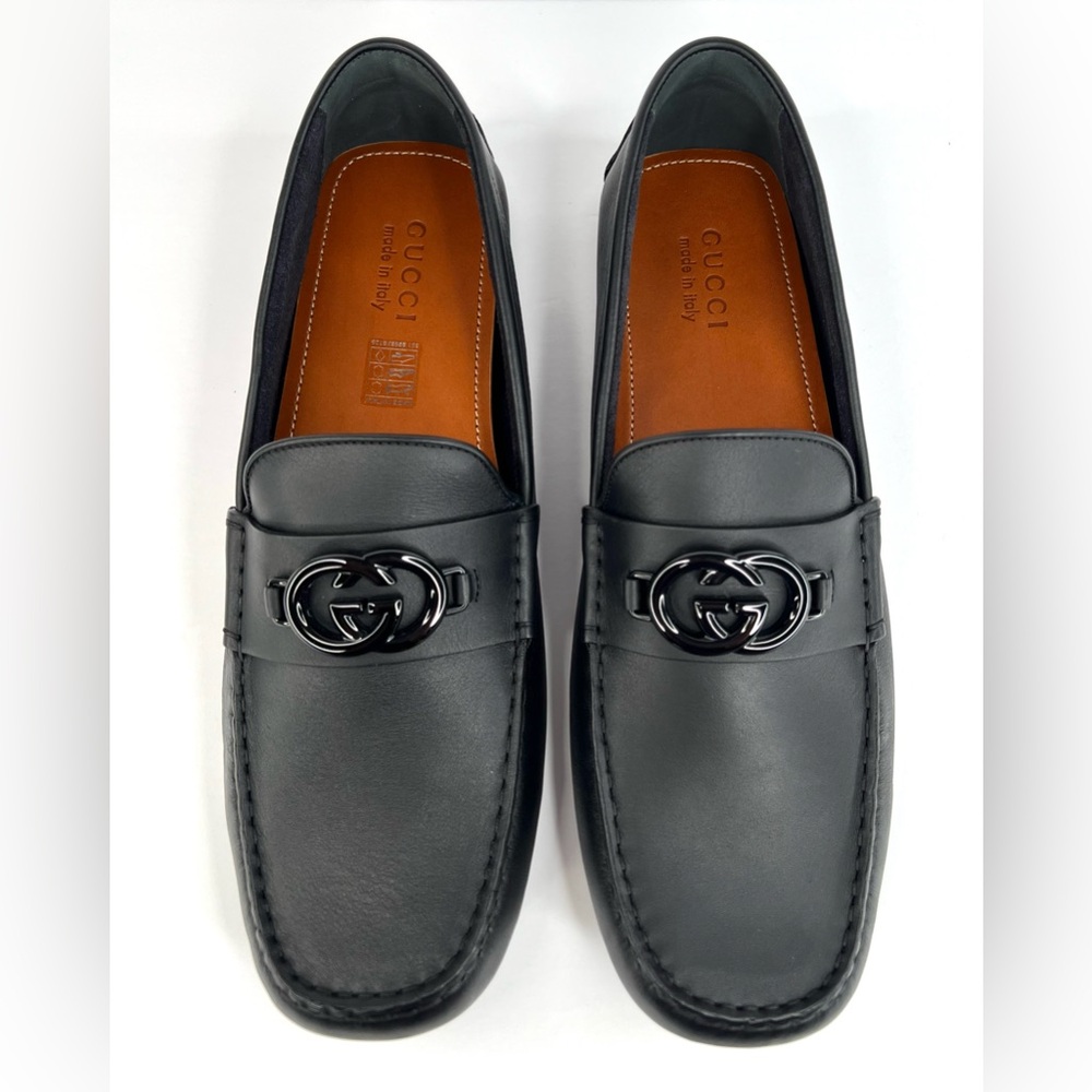 Gucci Love Parade GG Logo Resin Men Driver Loafers UK 13 - US 13.5 - EU 47 - Picture 10 of 11